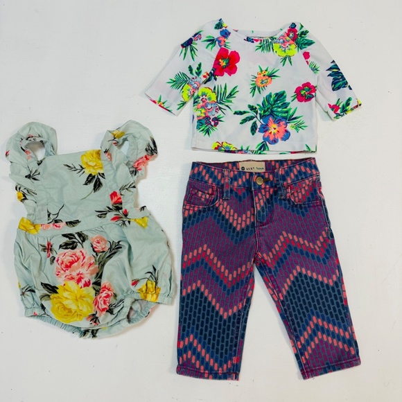 Roxy denim Jeans swim top jumper size 6-12 good condition - Picture 2 of 8